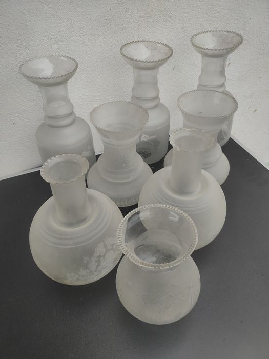 Conjunto de globos/abajures de candeeiros.