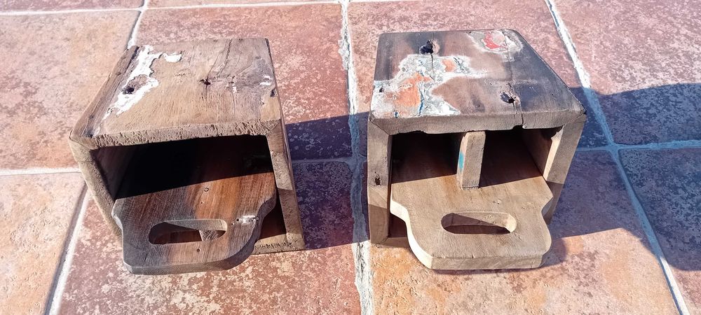 Caixas de Ferramentas Antigas em Madeira