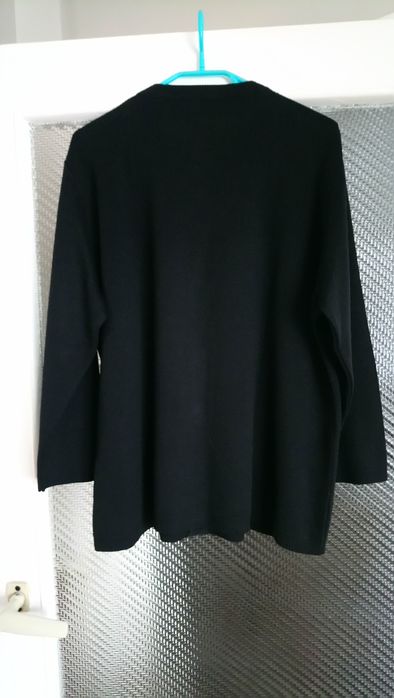 Sweter czarny rozpinany