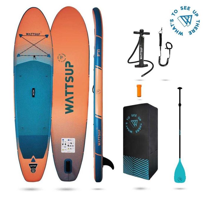 SUP F11 WattSUP Франція борд board доска дошка каяк САП суп надувна SUP дошка 2 шари слоя САП доска надувна Stand Up Paddle board борд SAP надувная