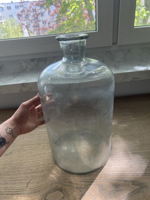 Wielka szklana butla oddam