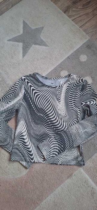 Bluzka na długi rękaw dla dziewczynki rozm. 134 H&M