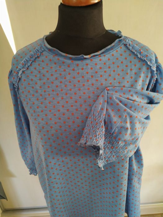 Bluzka Zara XL w pomarańczowe kropki