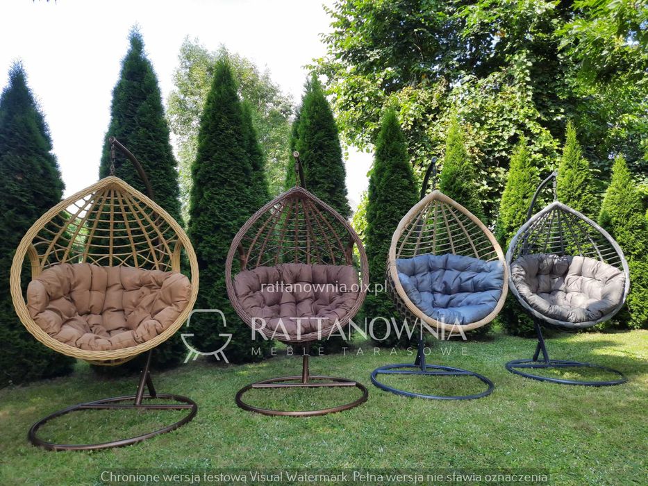 Fotel Wiszący Bujany Ogrodowy Kokon XXL Bujak Huśtawka PROMOCJA !!