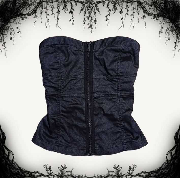 корсет топ на блискавці