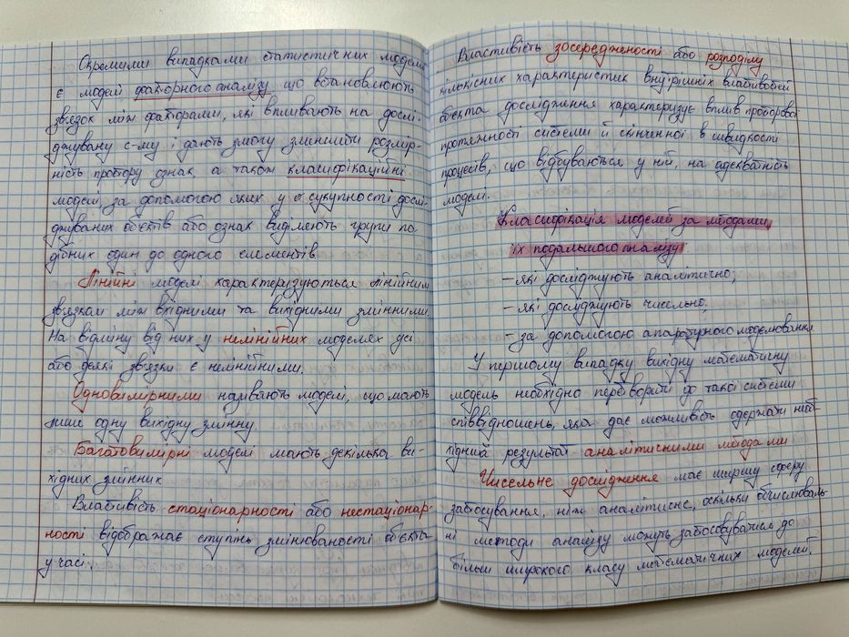Пишу конспекти від руки
