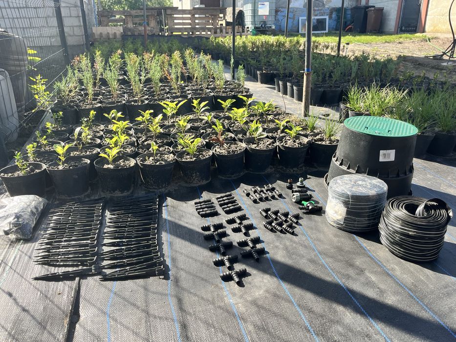 Nowy zestaw do nawadniania kropelkowego 200 m + akcesoria + studzienka