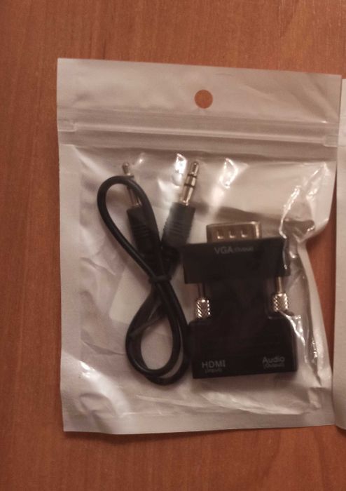 Переходник HDMI на to VGA Converter HD з зі і  шнур Audio Cable 3,5 mm