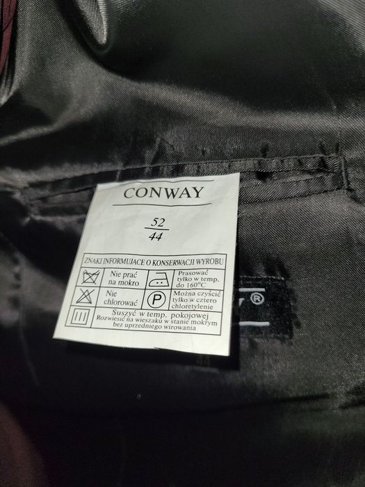 Marynarka męska Garniturowa, kamizelka Conway 52/44 Stan idealny