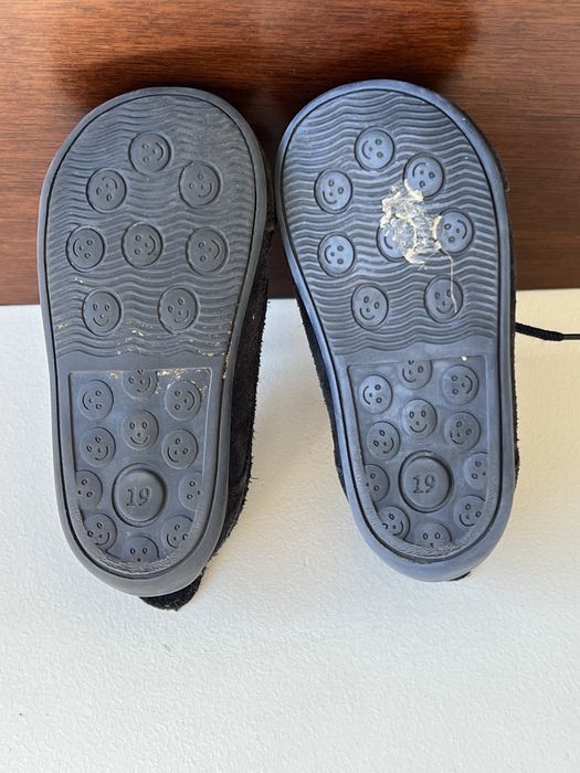 Sapatos de carneira azul num 19