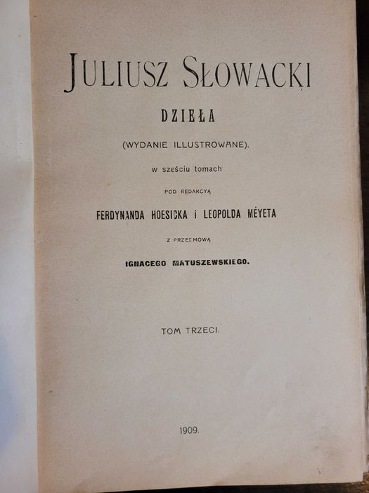 Przedwojenna książka Mazepa Juliusz Słowacki