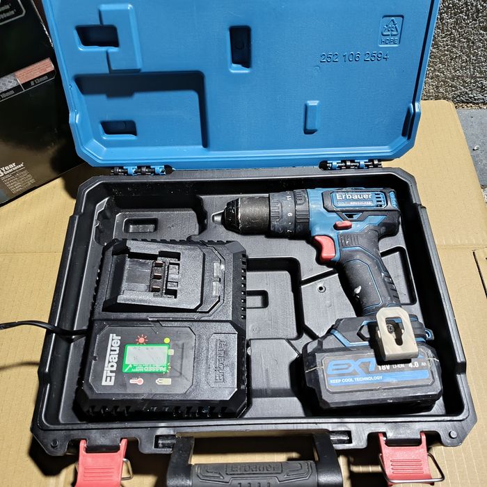 Wiertarko wiertarka udarowa erbauer ecd18-li