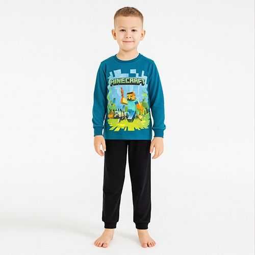 Утеплена піжама 4 моделі,з гри Майнкрафт, футера з начосом,116-140