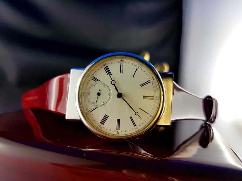 Patek Philipe & Co. Koperta ze srebra. Pasówka.
