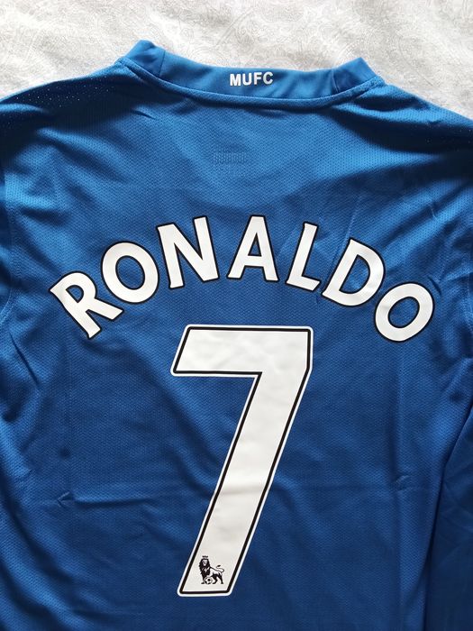 Camisola Retro do Manchester United alternativa de manga comprida  da época 2007/2008