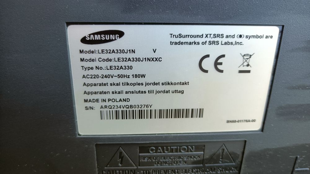 Telewizor Samsung TV LCD 32 cale LE32A330 HDMI