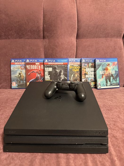 Ps4 pro 1TB с играми и аккаунтом