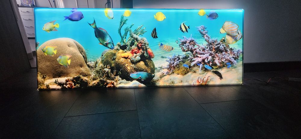 Panel szklany Led 120x45(Imitacja akwarium)
