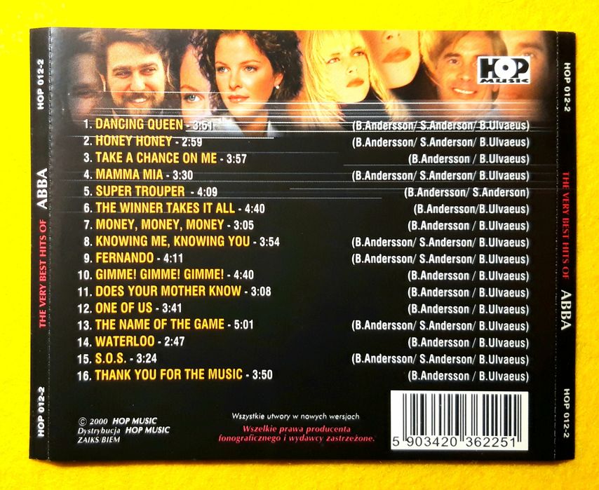 Mamma Mia – The Very Best Hits Of Abba (CD, 2000)