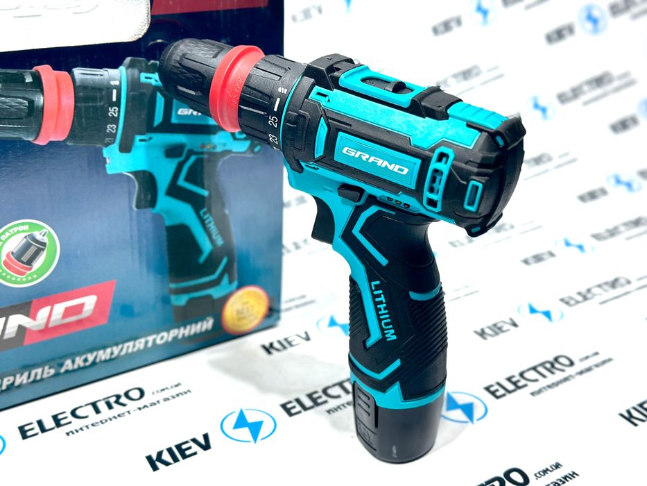 Шуруповерт аккумуляторный Grand ДА-12Li/DFR (Сьемный патрон) Чехия