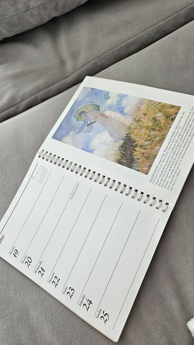 Ретро блокнот США 1995, календарь со знаменитыми произведениями