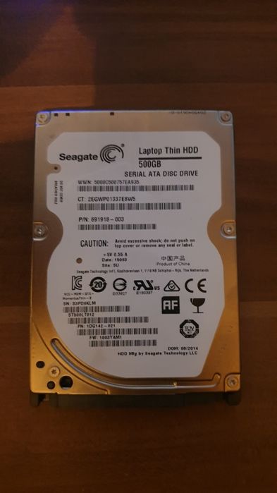 Dysk twardy 500GB 2.5"