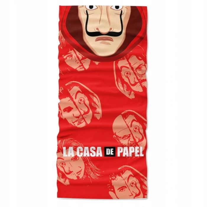 Komin buffa bandana chusta czaszka Dom z papieru maska maseczka