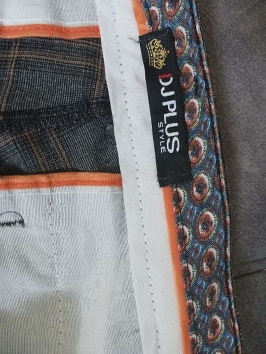 Spodnie męskie w kratkę