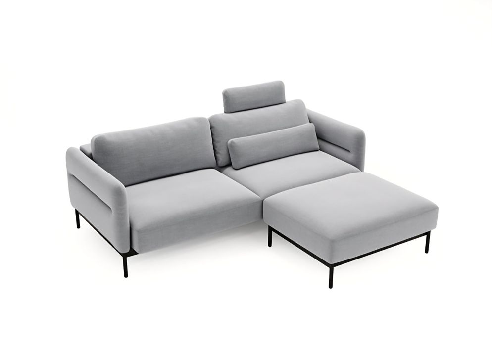 Rozkładana sofa z pufą duero