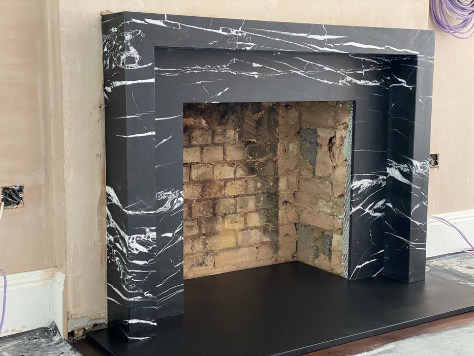 Lareira marmore à medida