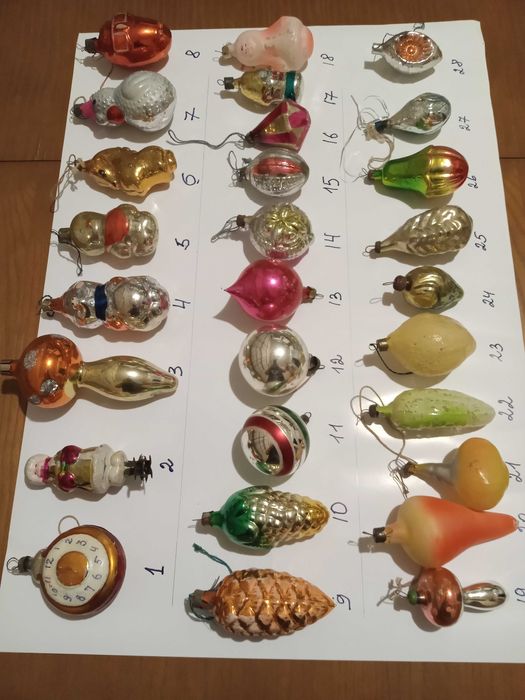 Игрушки елочные новогодние времен СССР