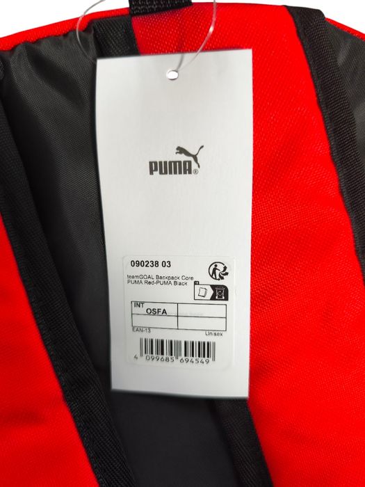 Oryginalny plecak Puma ekologiczny czerwony