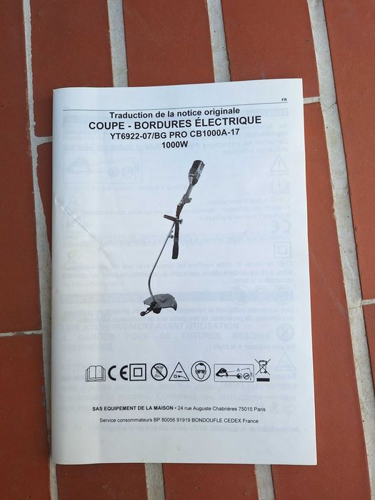 Roçadora Elétrica Bestgreen Pro de 1000W