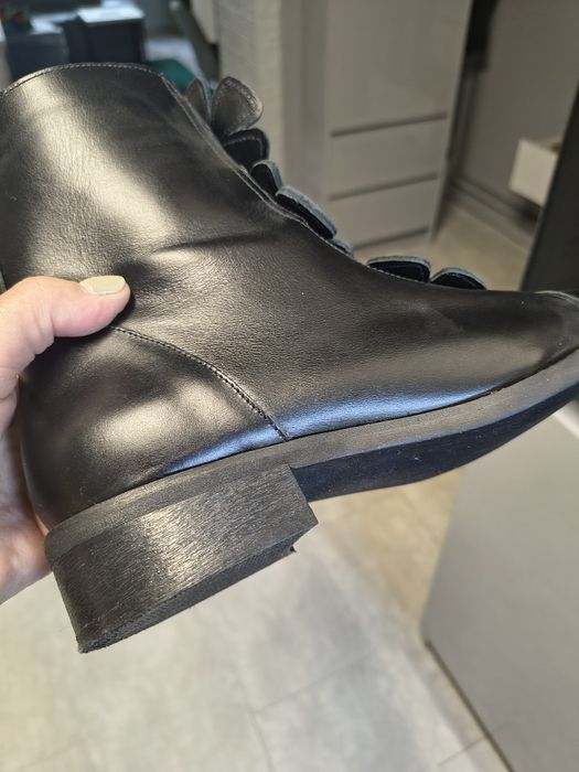 Botki damskie lekko ocieplane