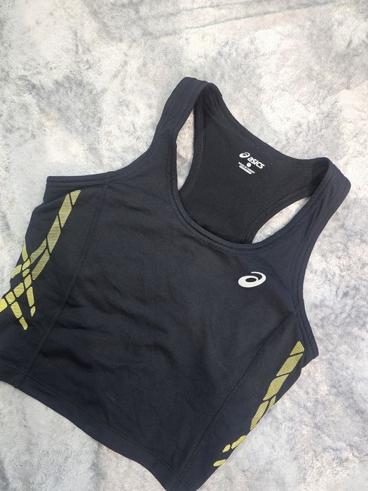 Топ майка asics s motiondry жіночий для бігу спорту фітнесу спортивна футболка топик женский спортивный спортивний