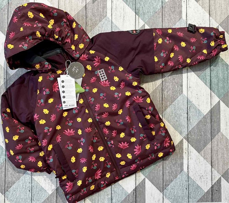 Зимова лижна куртка курточка LegoWear на дівчинку р.104-110, 122-128