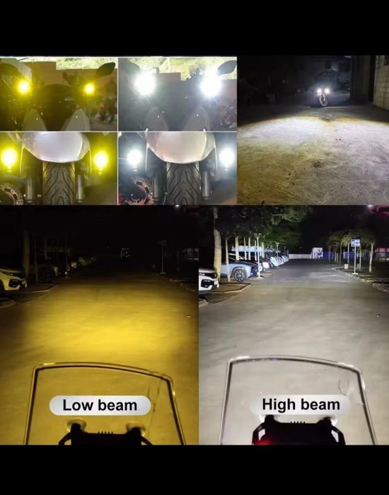 Led фари для мотоцикла ( ціна за комплект )