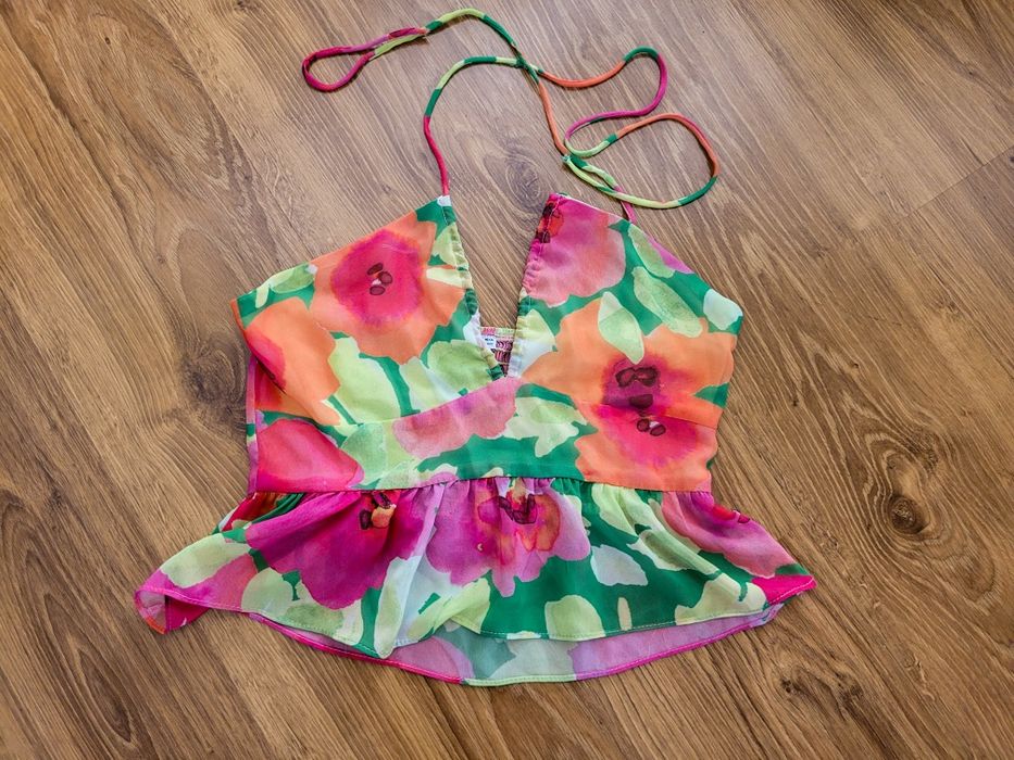 Top bluzka bluzeczka kwiatowy floral cute