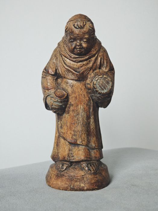 Figurka Wesoły Mnich Piwowar – Vintage lata 80. – Stan Idealny!