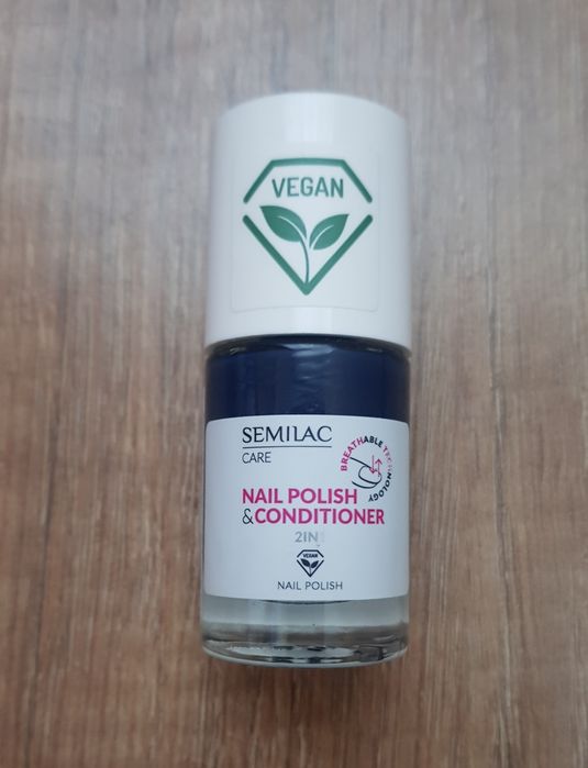 Semilac lakier do paznokci z odżywką 2w1 vegan 039 granat
