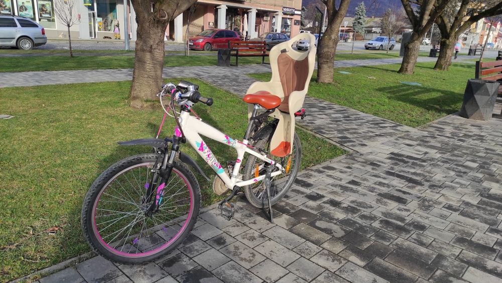 Велосипед 24” для підлітка / невисокого дорослого + дитяче велокрісло