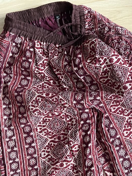 Spodnie bawe kniane damskie boho  Made in India r. M