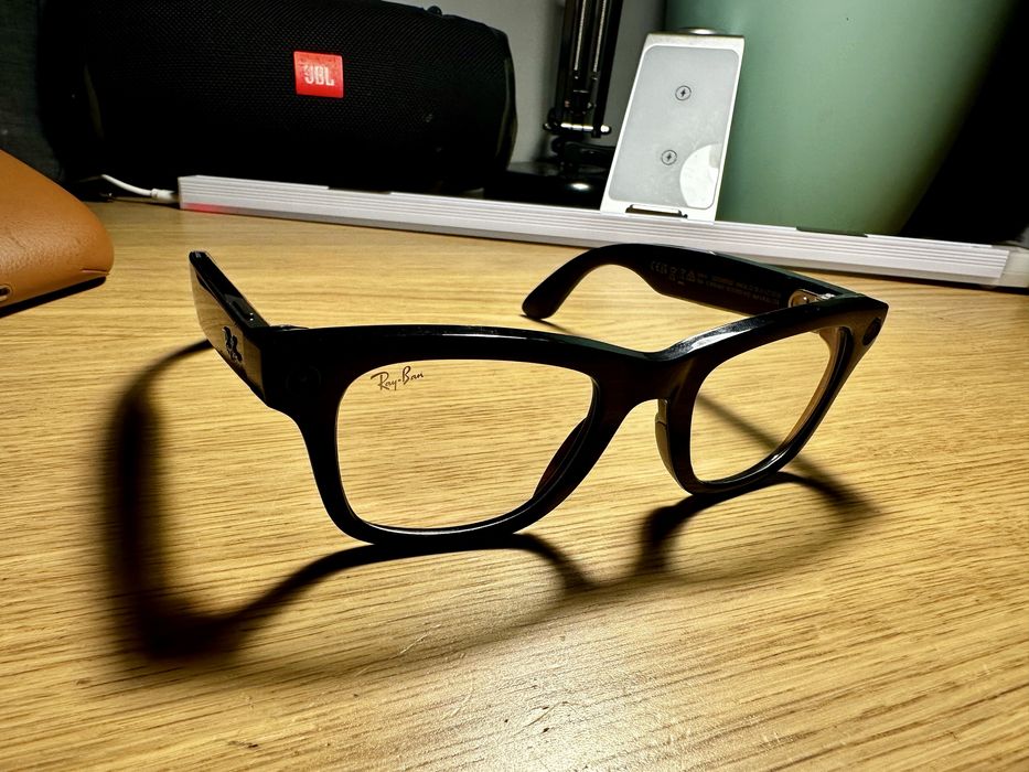 Okulary RAY BAN Meta Wayfarer Czarny połysk