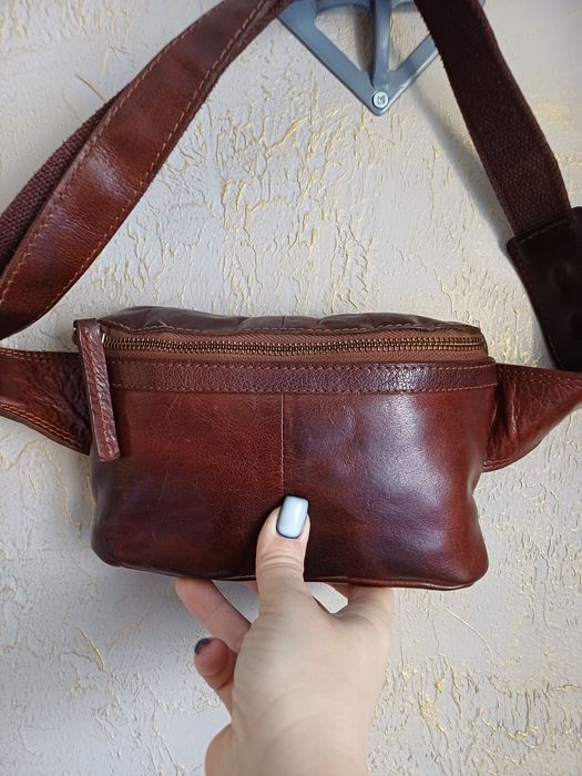 Мужская поясная сумка Varese натуральная кожа