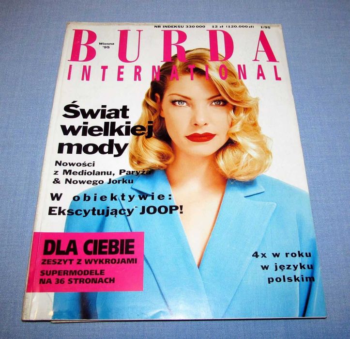 Burda International Wiosna 1995 wykroje Vintage