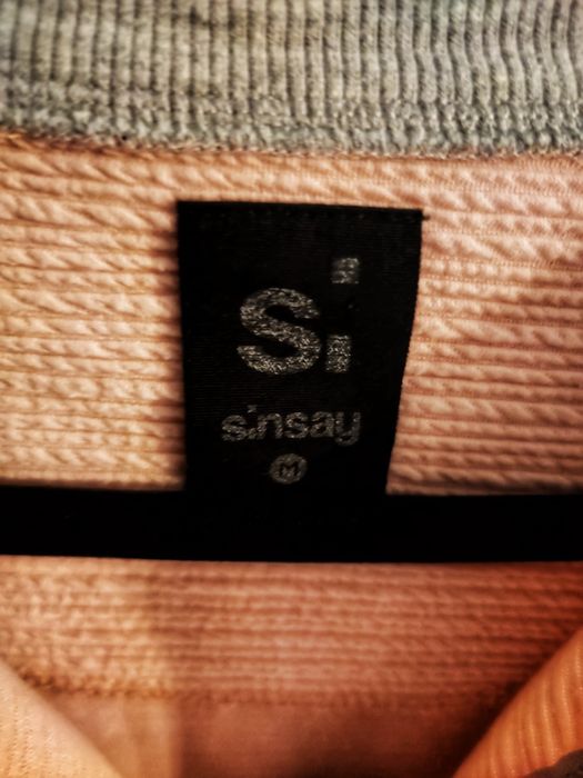 Różowo szara bluza rozpinana sinsay