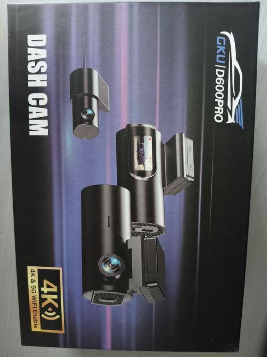 Dash cam kamerka samochodowa nowa GKUD600PRO 4K