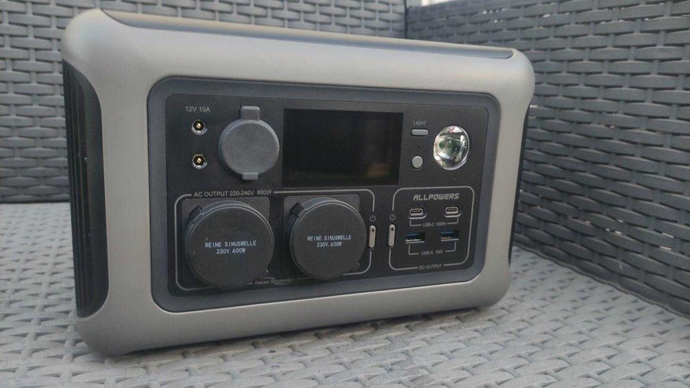 Портативна електростанція ALLPOWERS R600; LiFeP04; 600 Вт; 299 Вт·год
