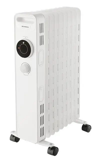 Масляний обігрівач Kumtel KUM-1225S White (2000 Вт/20 м2)