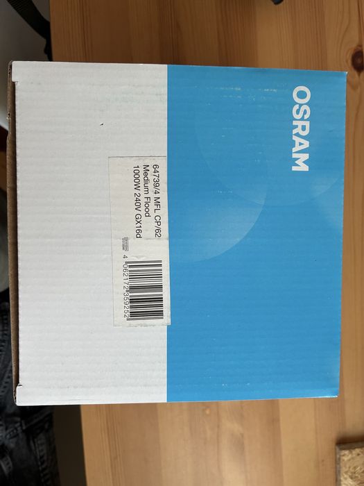 1x Żarówka osram 1000w mfl/cp62 do par64